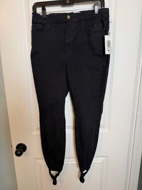 NWT Frame Le Pixi Ali High Rise Cigarette Stirrup Jean